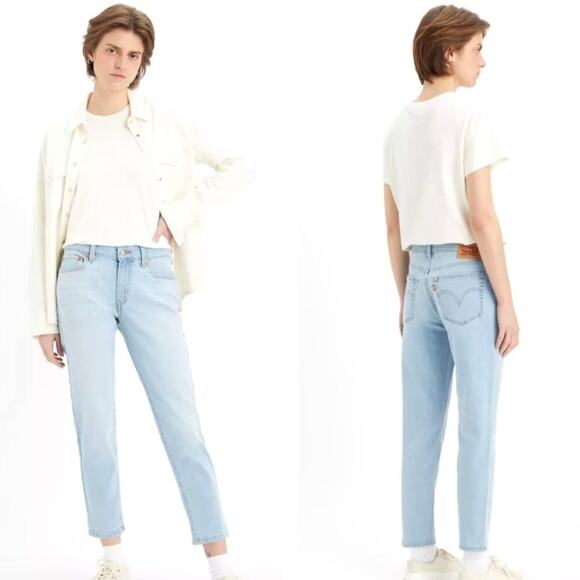 Levi's Boyfriend Jeans in Light Wash Hold it Down Sz 30 - Picture 1 of 9